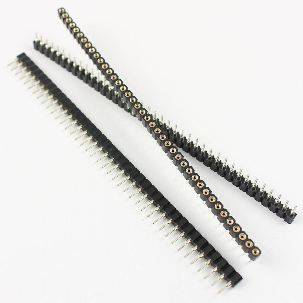 4PCS Strip Tin PCB Female IC Breakable 40pin Single Row Round Header Socket