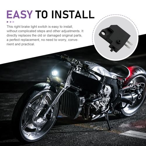 1 Pair Motorcycle Brake Light Switch, Fast Response Left & Right Brake Light