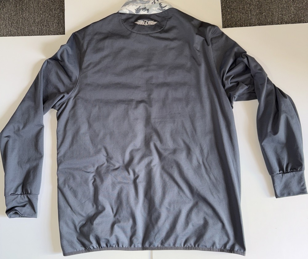 STRAIGHT DOWN golf jacket gray camo medium M