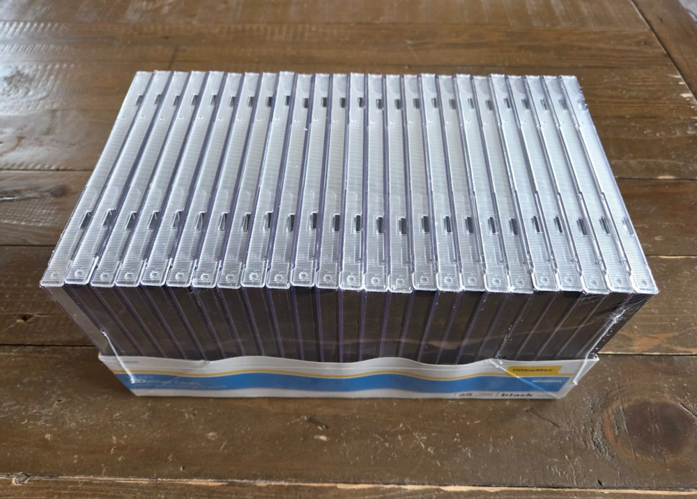 CD Jewel Cases 25 Pack - New