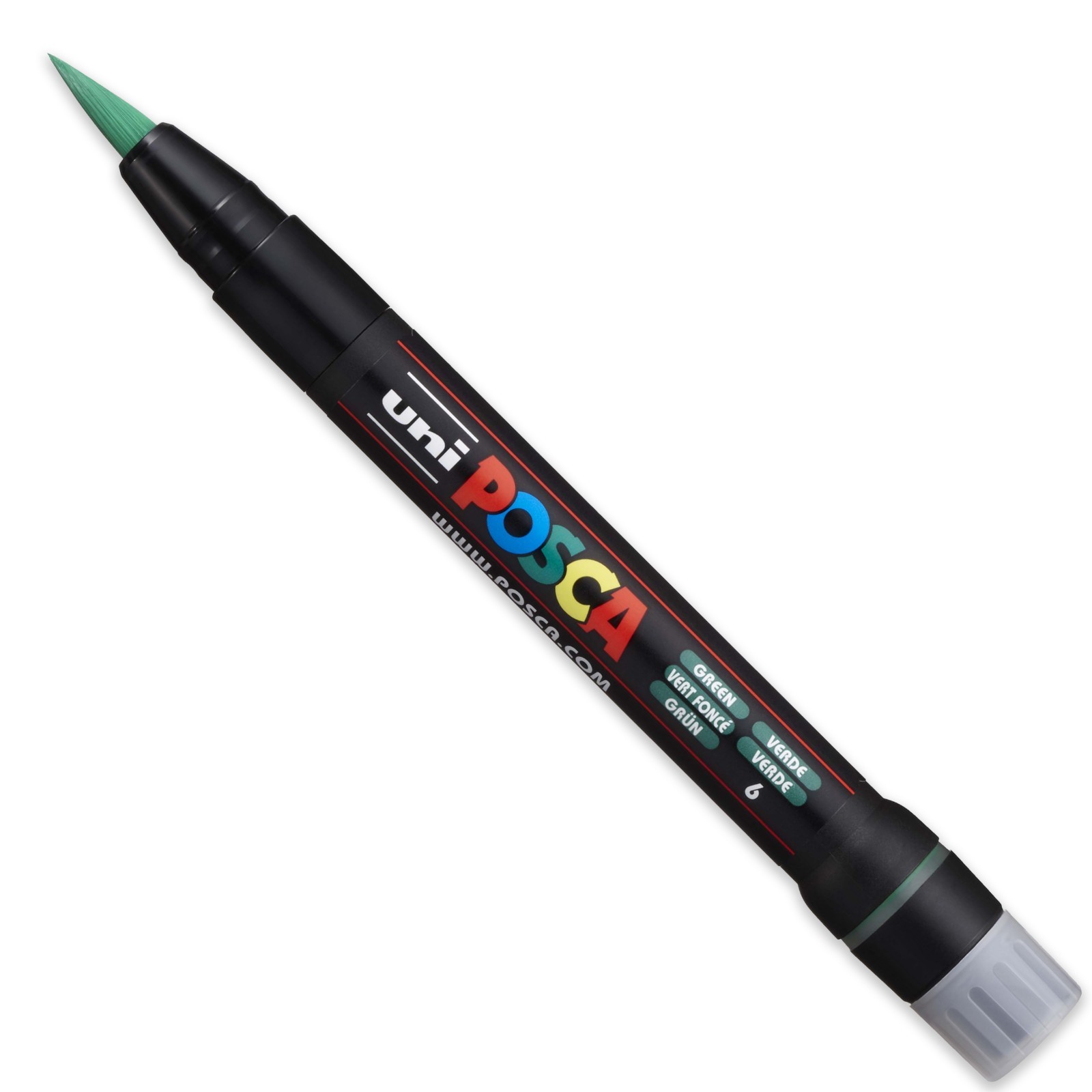 Uni Posca PCF-350 Brush Tipped Paint Marker Pens - PACK of 10 = ALL 10 COLOURS