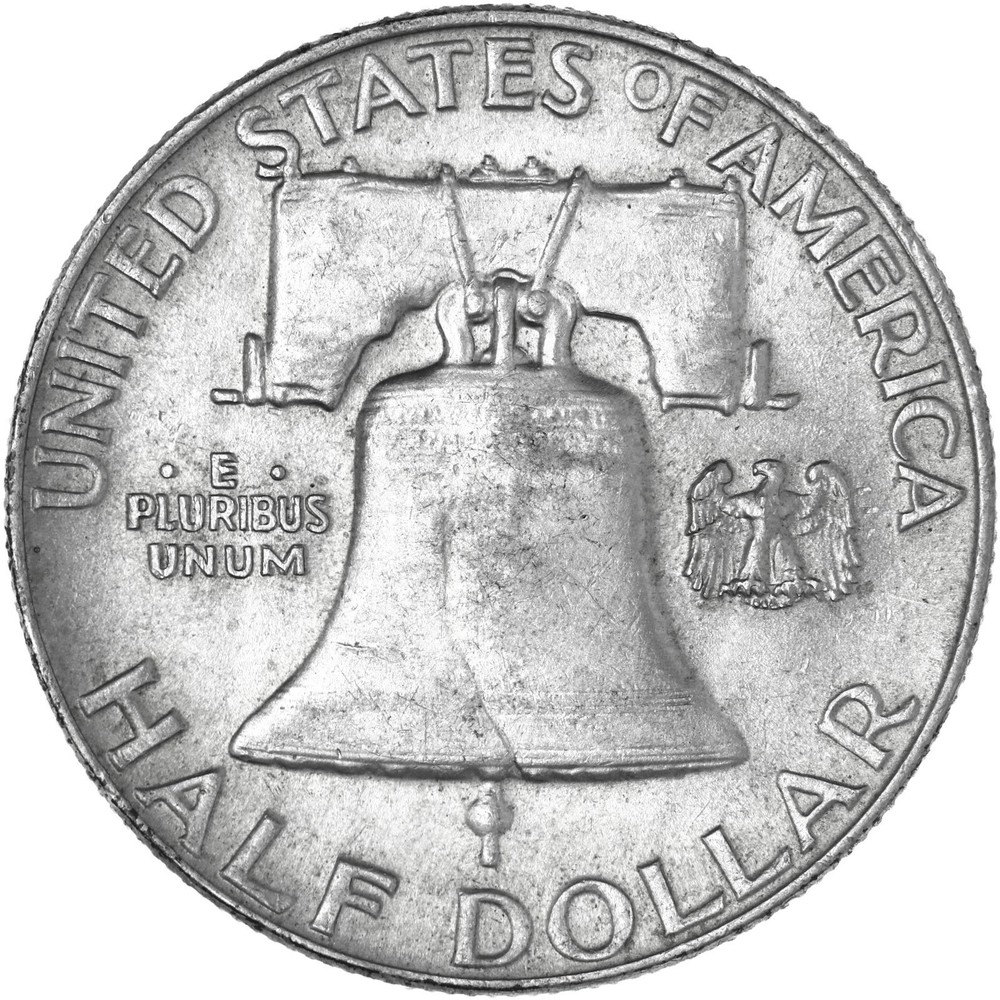 1959 (P) Franklin Half Dollar About Uncirculated 90% Silver