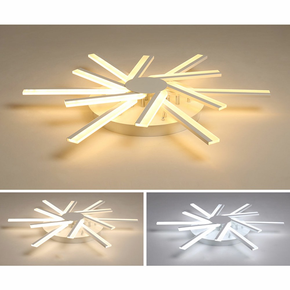 Modern Ceiling Light LED Dimmable Pendant Lamp w/Remote Controller & 12 Lights~~