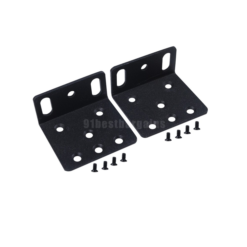 1Pair Replacement ACS-2811RM-19 rack mount kit bracket for Cisco 2811 Black