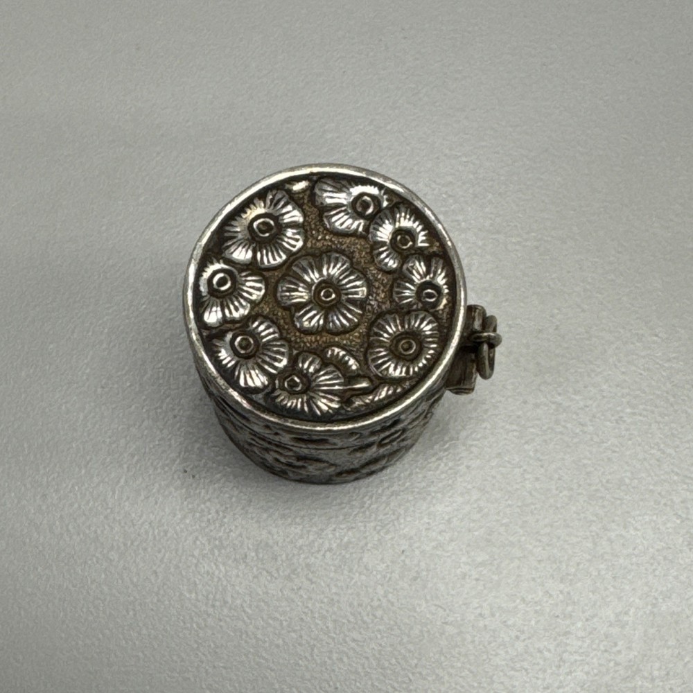 Victorian Sterling Silver Pill Box