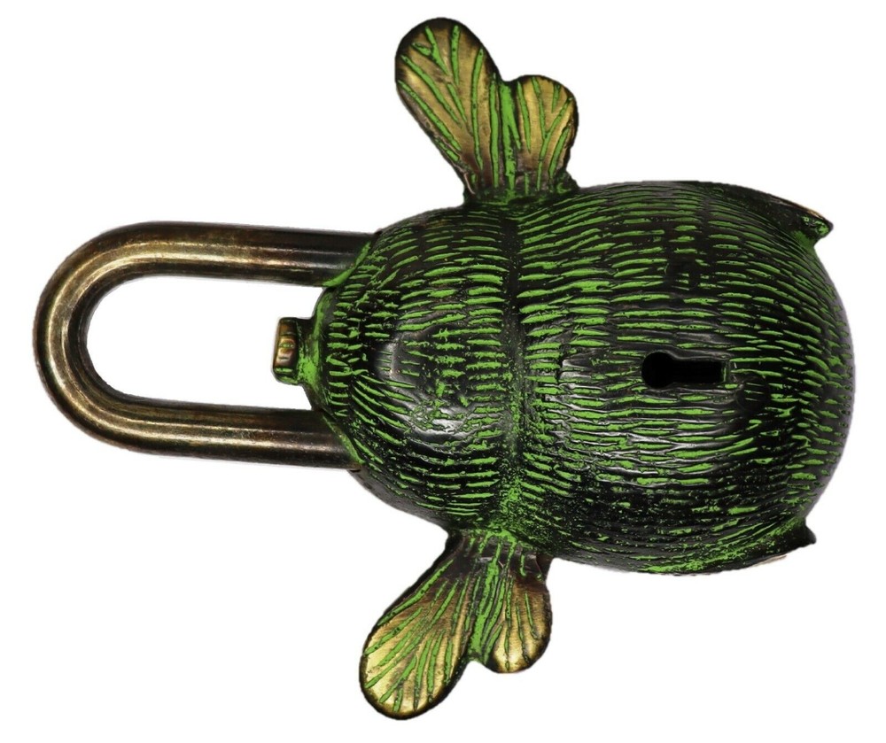 Bumblebee Shape Victorian Antique Style Door Lock Handmade Solid Brass Padlock