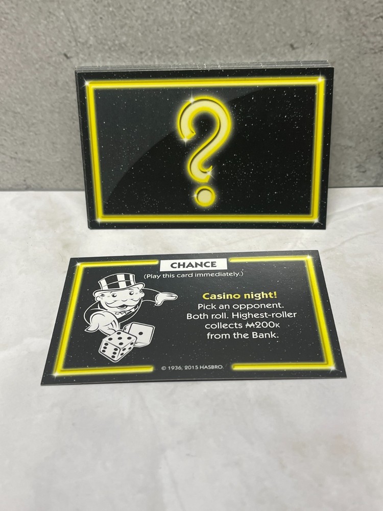 2015 Monopoly Empire - Replacement Chance cards