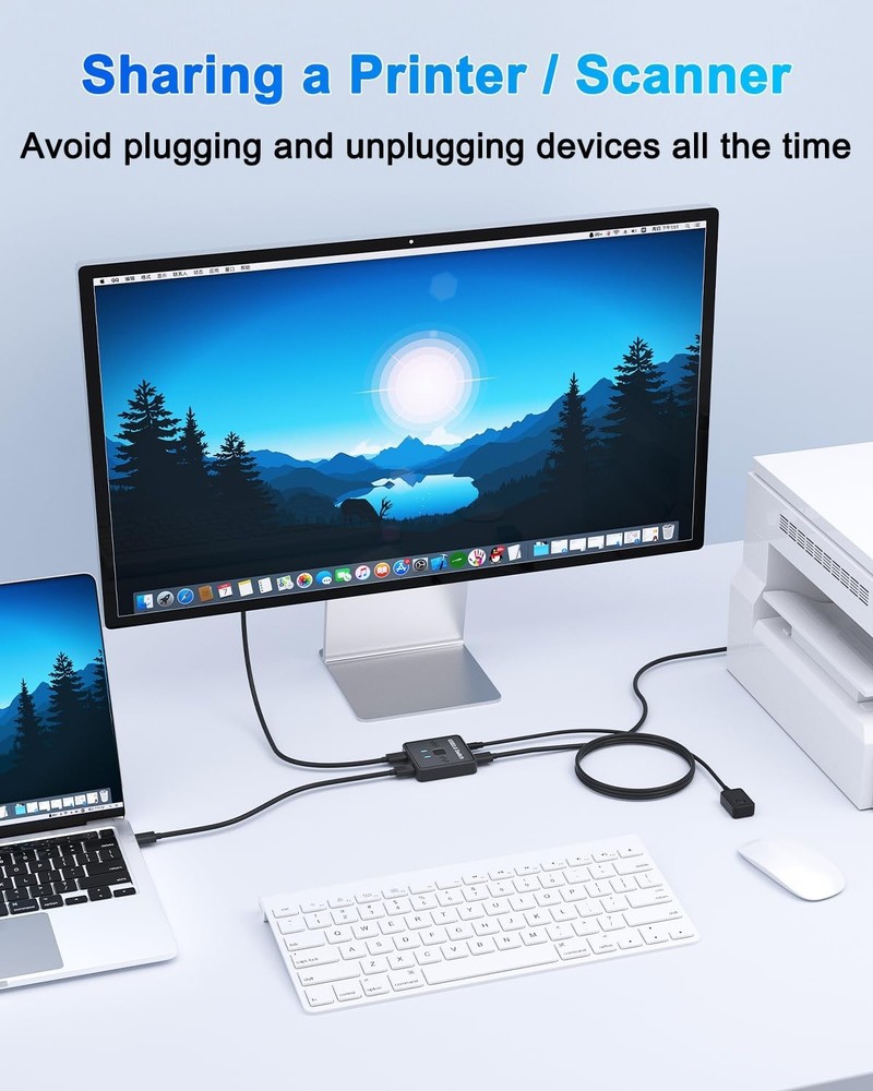 Usb Switch Usb 3.0 Switch Selector Bidirectional Usb Switch 1 In 2 Out/ 2 In 1 O