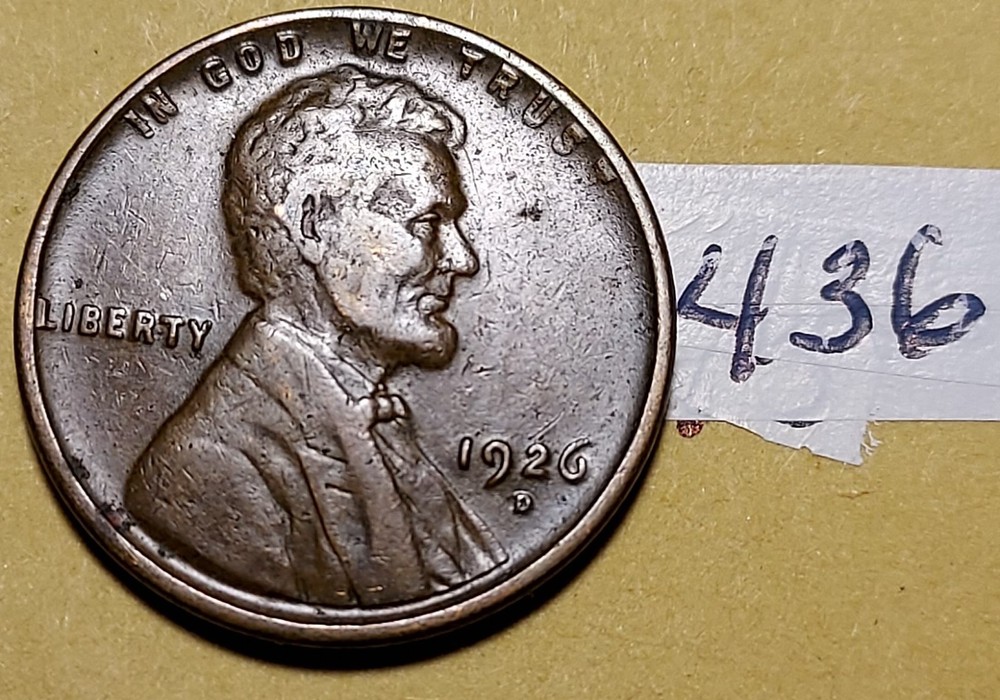 1926-D Lincoln Wheat Cent #436