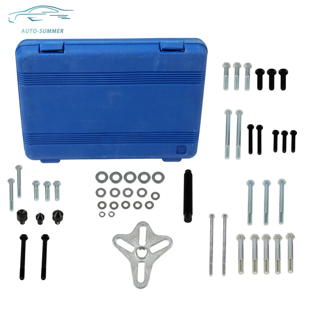 Steering Wheel Crankshaft Pulley Removal Set 46pcs Harmonic Balancer Puller