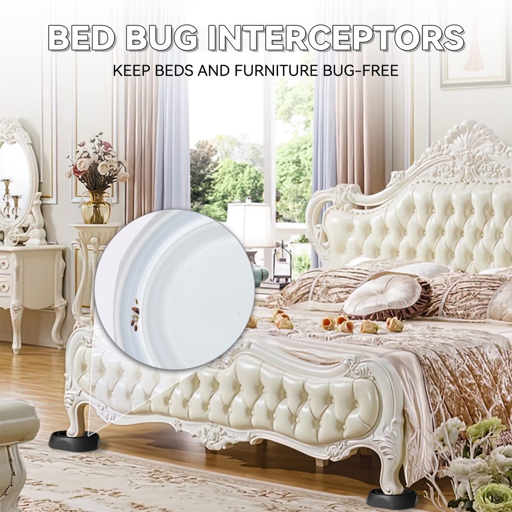 Bed Bug Interceptors with Anti Skid Pads | Bed Bug Trap | Bed Bug Traps and D...