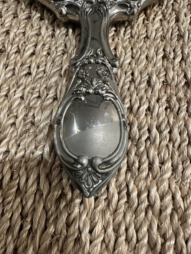 Vintage Vanity Hand Held Mirror Heavy