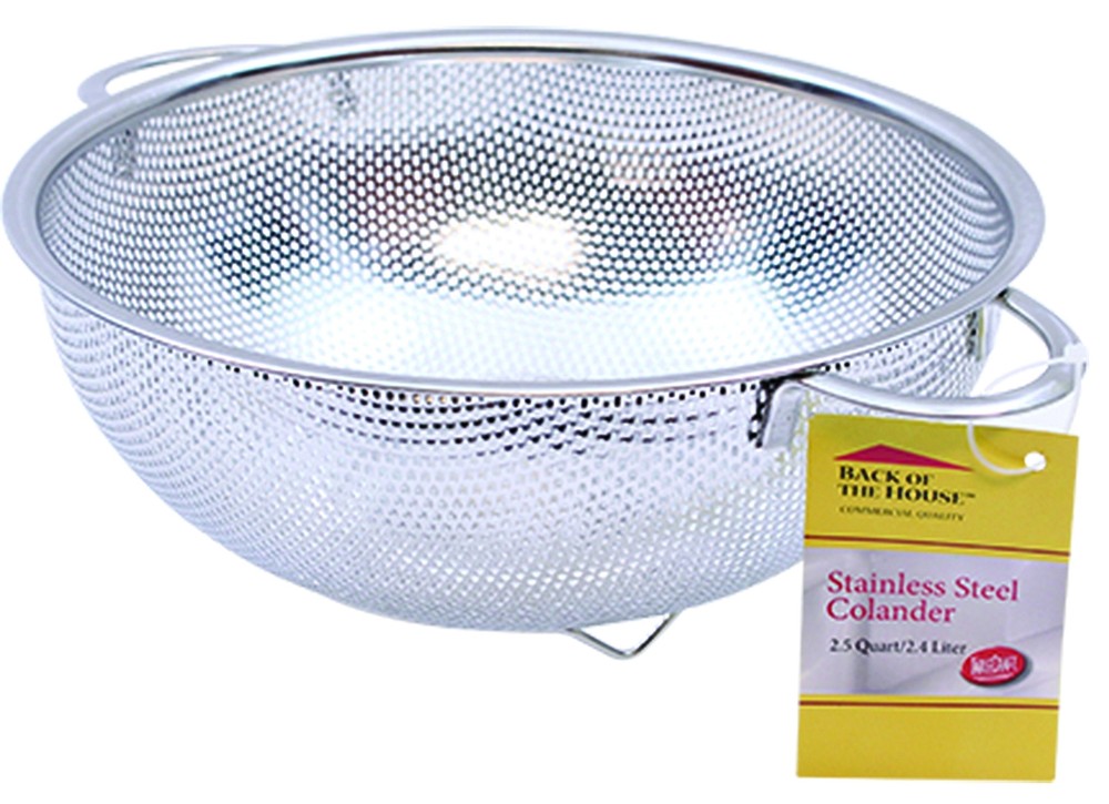 2.5 Quart Colander with Handles Stainless Steel