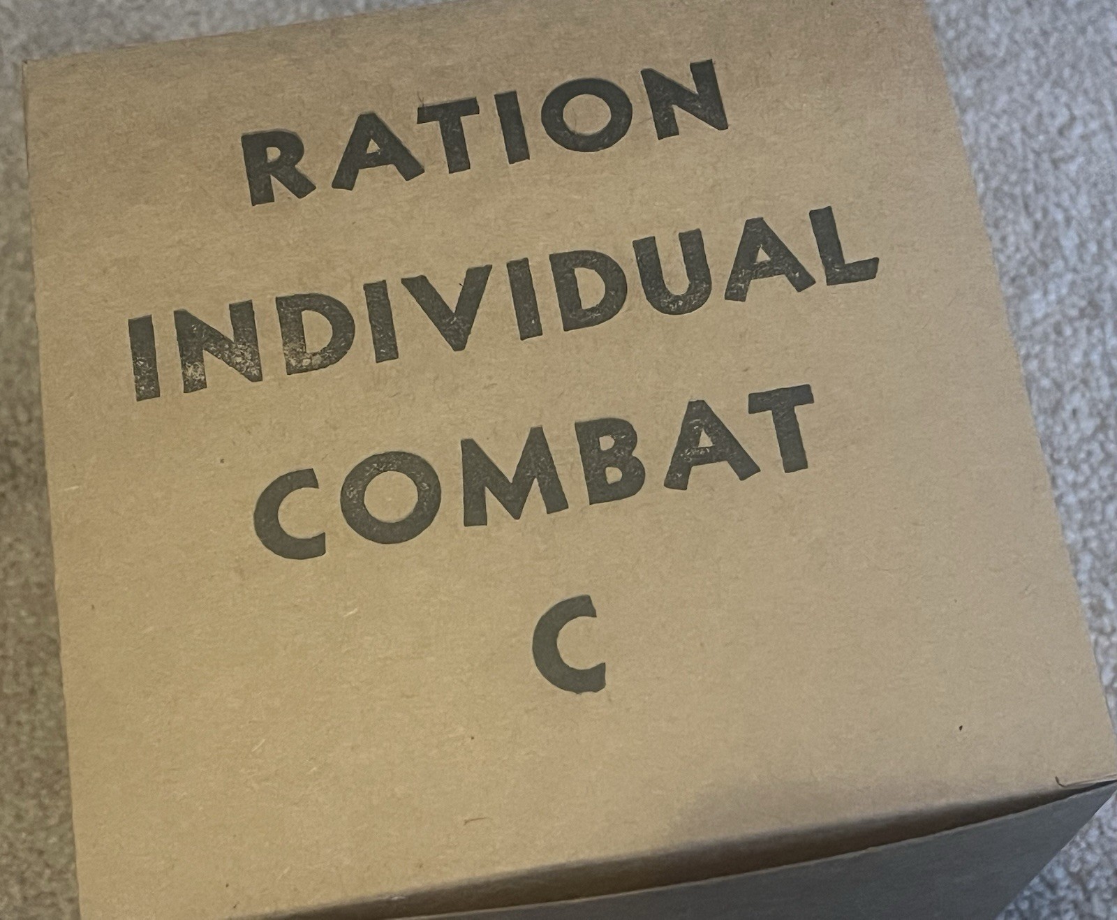 US Korean War Ration, Combat, Individual - Fully Edible Reproduction Ration