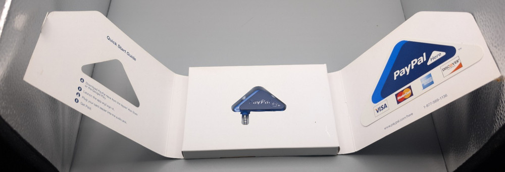 PayPal Here PCTUSDCRT Chip Swipe Tap Reader Bluetooth NFC Mobile Bundle NEW