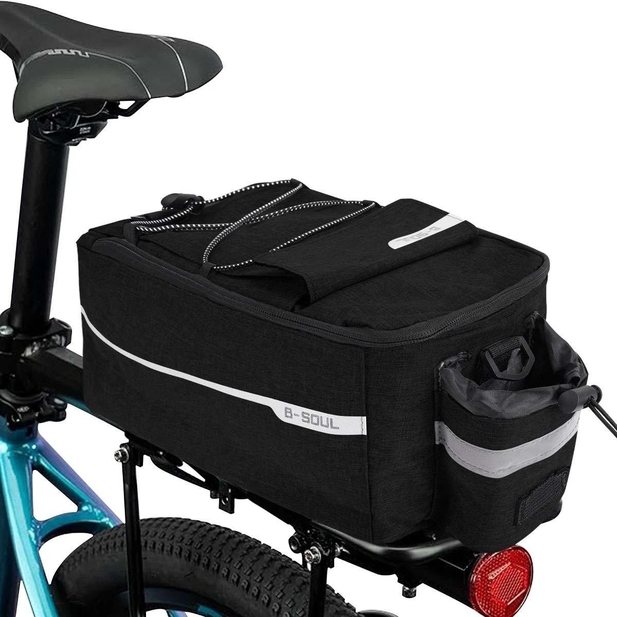 Bicycle eBike Rear Seat Storage Cycling Pannier Saddle Rack Bag Trunk Waterproof
