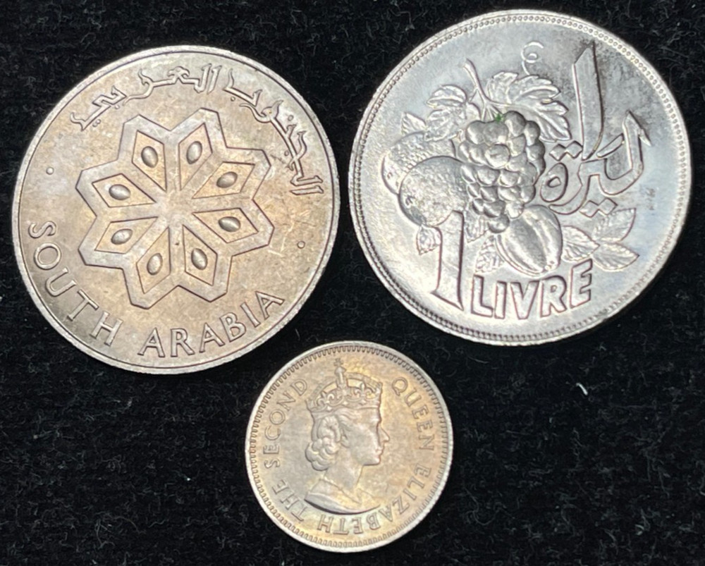 Foreign 3 Coins Lot Excellent Condition