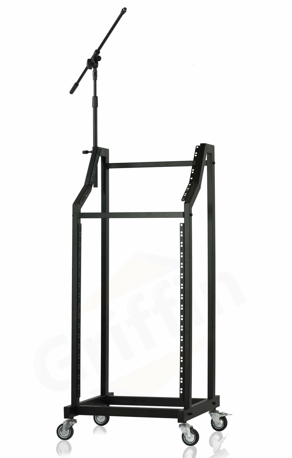 Rack Mount Cart Stand Rolling Studio Mixer Gear Pro Audio IT Server Holder Case