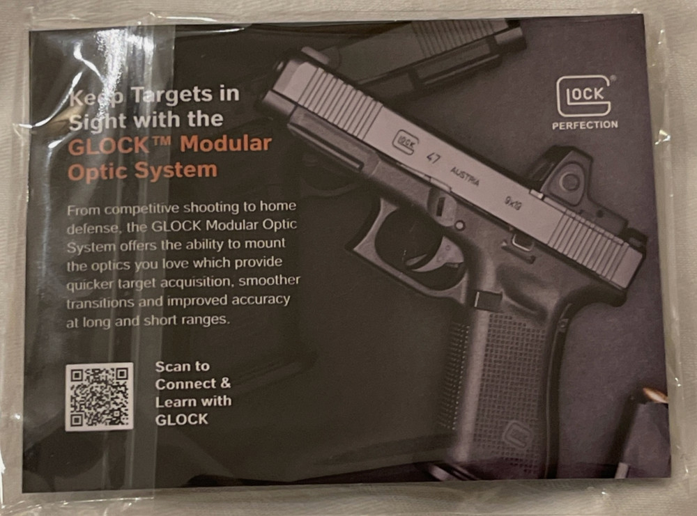 New Glock MOS PVC Patch, Hook/Loop