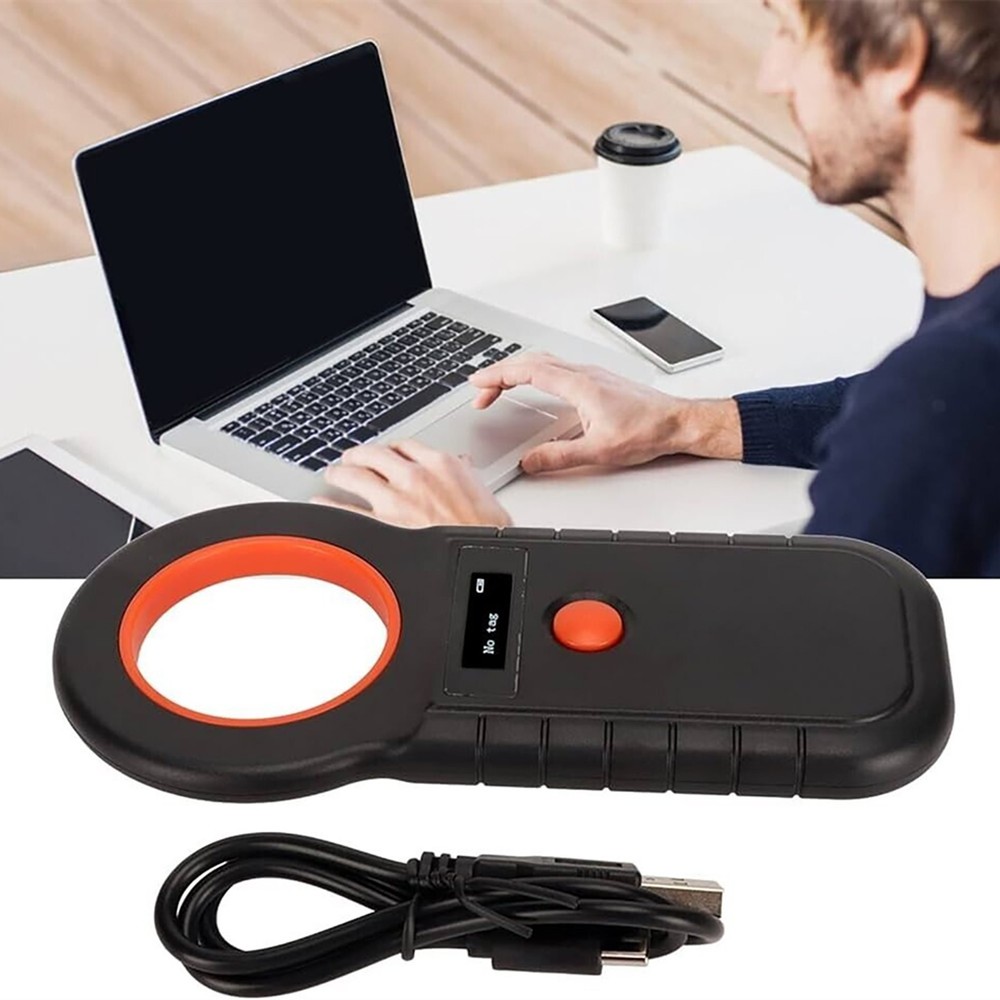 OLED Display FDX-B EMID Animal Microchip Identification Dog Cat Tag ID Reader