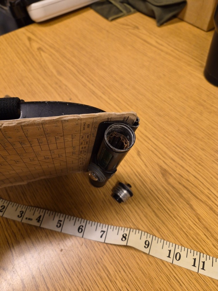 WWII US Army Air Force Fighter Pilot Clipboard and Flight Log Built in Light WOW