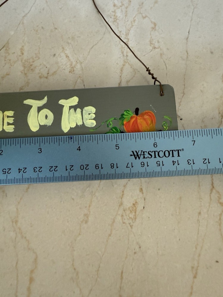 Gone To The Pumpkin Patch Rustic Handcrafted Handmade Small Plaque Sign