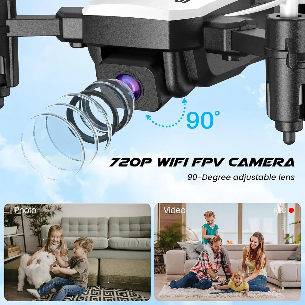 SIMREX X300C Mini Drone w/ 720P HD Camera Complete