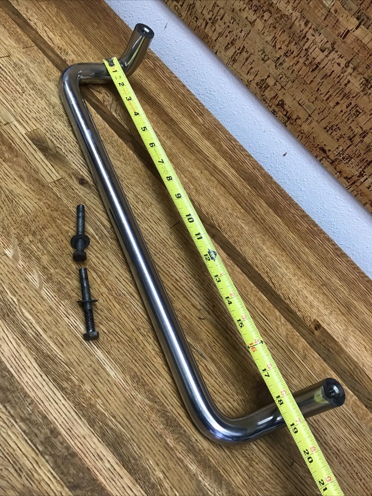 18" Solid Stainless Steel Straight Singled-Side Offset Pull Handle Entry Door