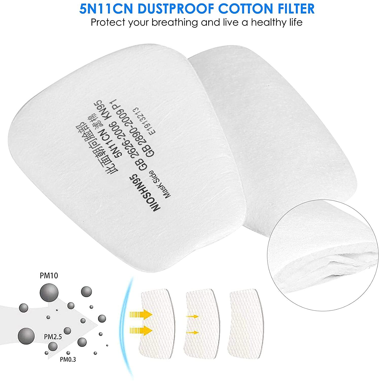 US Full Face Gas Mask Painting Spraying Respirator w/Filters for 6800 Facepiece