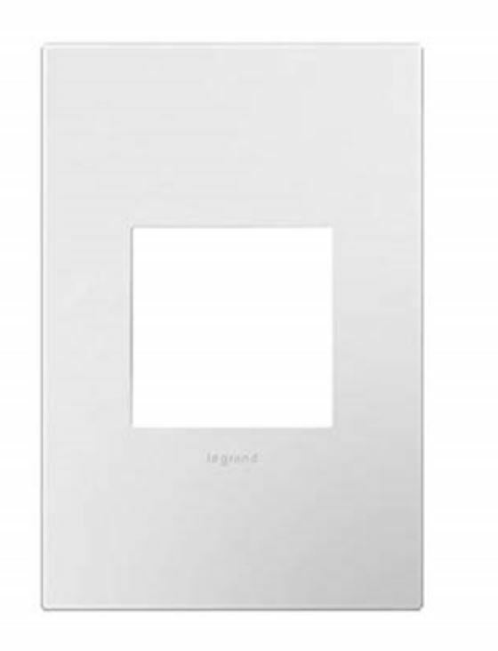 Legrand Adorne - 1 Gang wall plate - AWP1G2WH6 - White finish