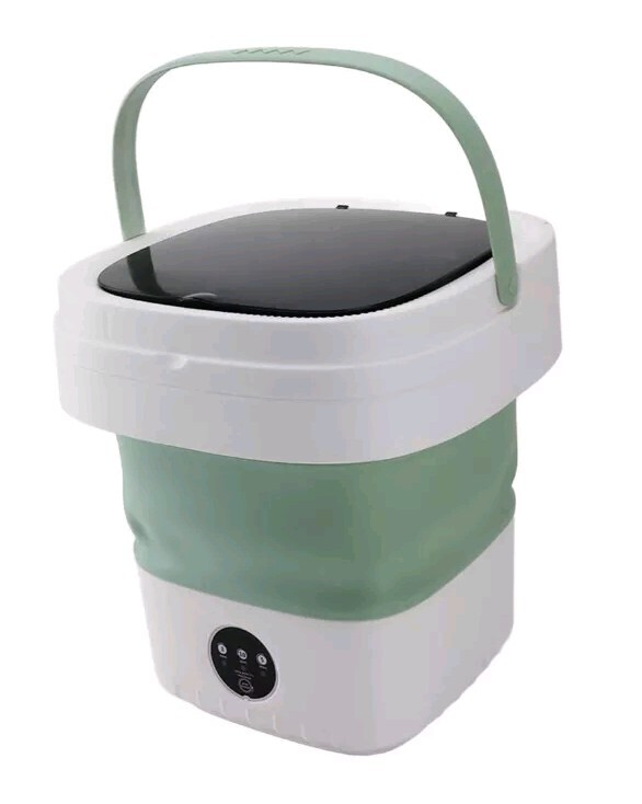 12L Portable Multifunction Foldable Mini Washing Machine, Green
