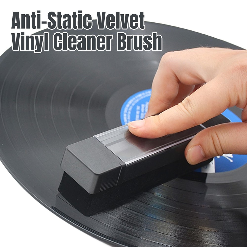 Vinyl Record Cleaning Kit Anti Static Brush Stylus Tool