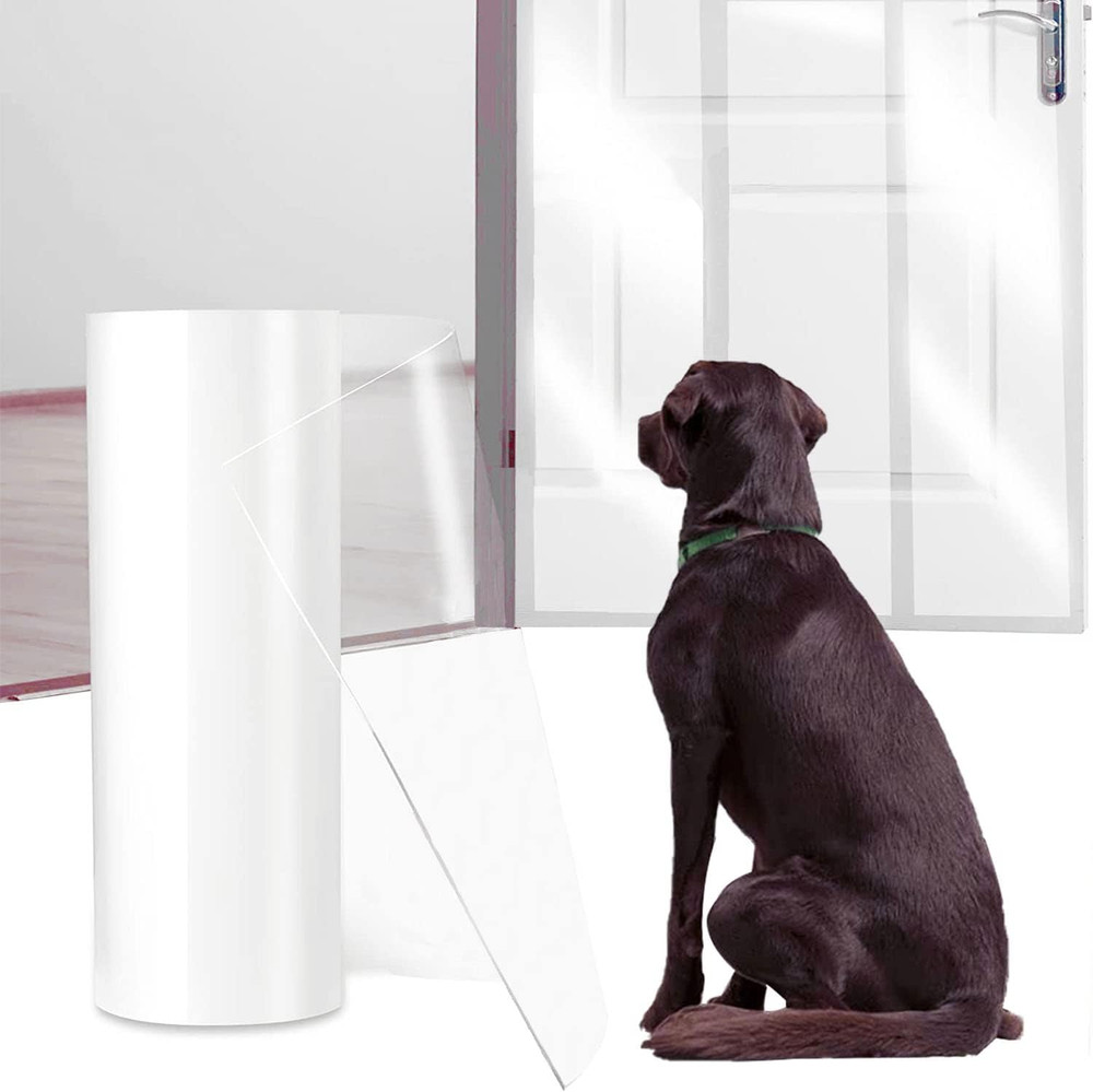 Door Protector from Dog Scratching 200" X 8.2" Cat Scratch Door Frame Single Sid