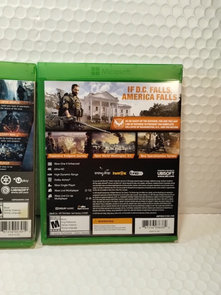 Tom Clancy's The Division 1 & 2 Combo [ Xbox One ]