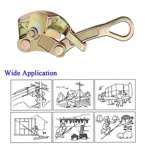 Cable Grip Wire Gripper Steel Puller Tool for Wire Rope, Pulling 2204 Lb(1 Ton)