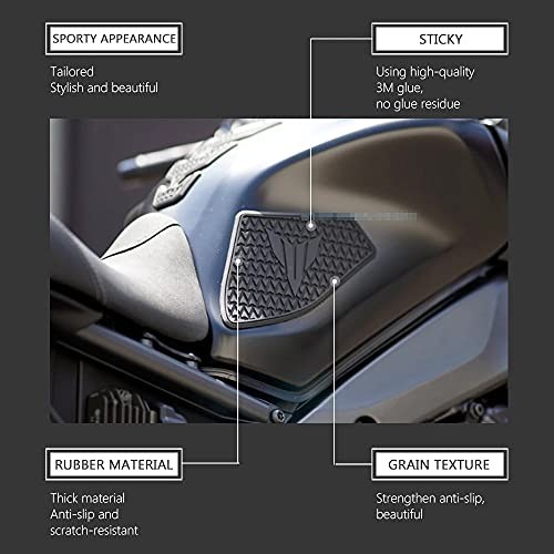 Motorcycle Tank Traction Pad Side Gas Knee Grip Protective Sticker Protector