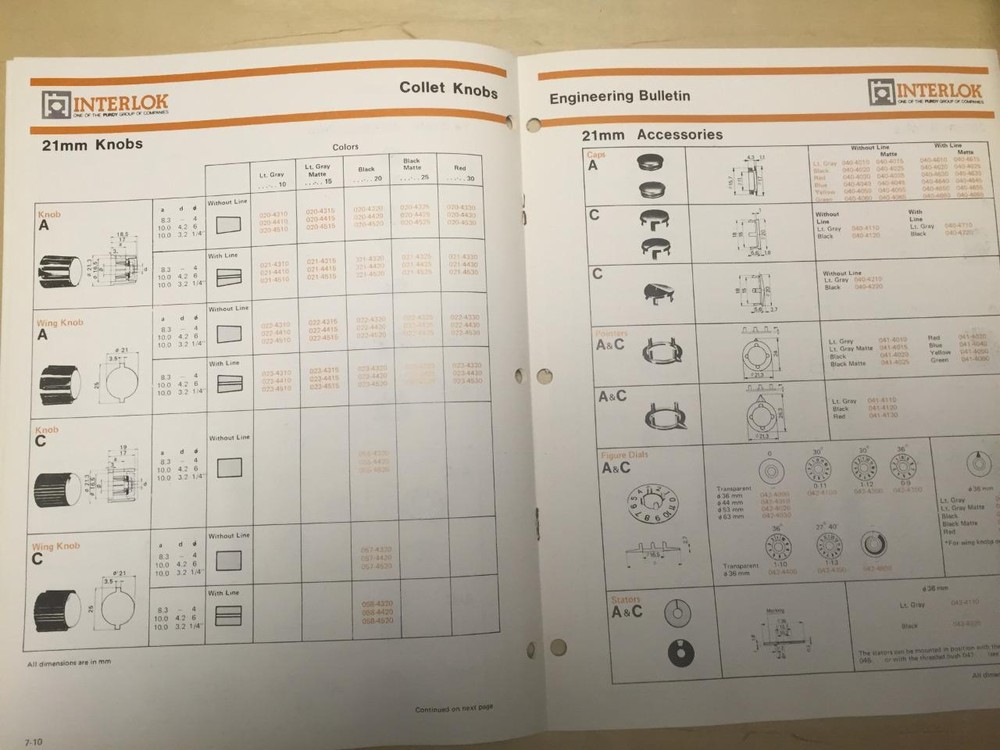 1981 Interlok Catalogs ~ Collet Knobs Cases Cabinets Panels Leads Card Frames