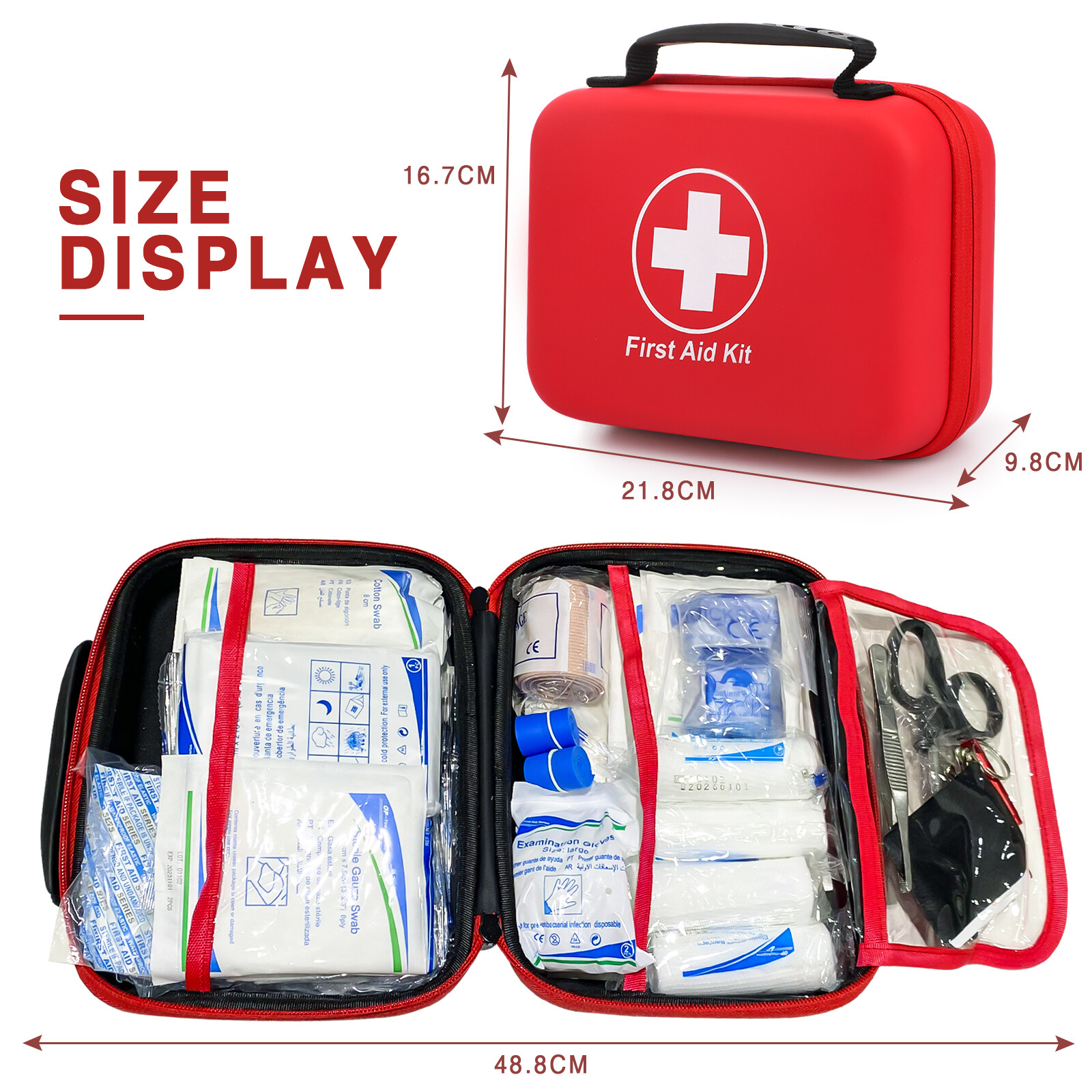 237Pc Tactical First Aid Kit Emergency Military Trauma Survival Medical Supplies