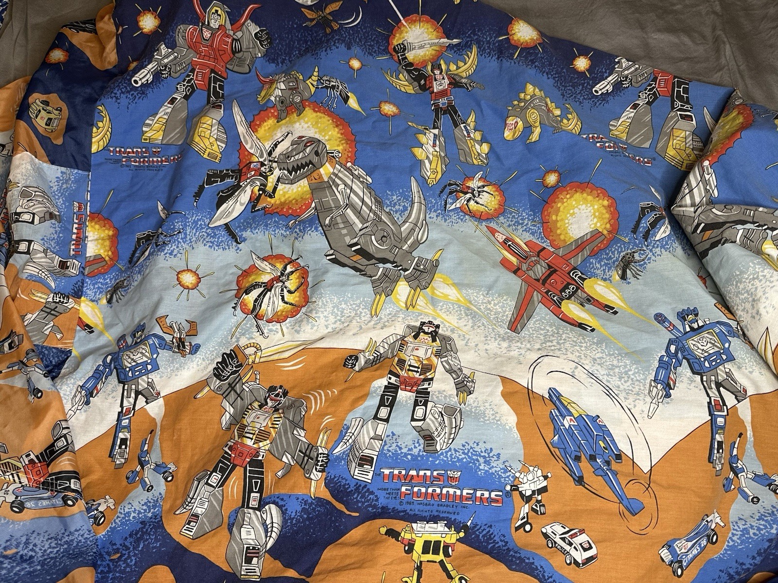 Vintage Transformers 1985 G1 Hide N Sleep Twin Bed Tent Material Only No Frame