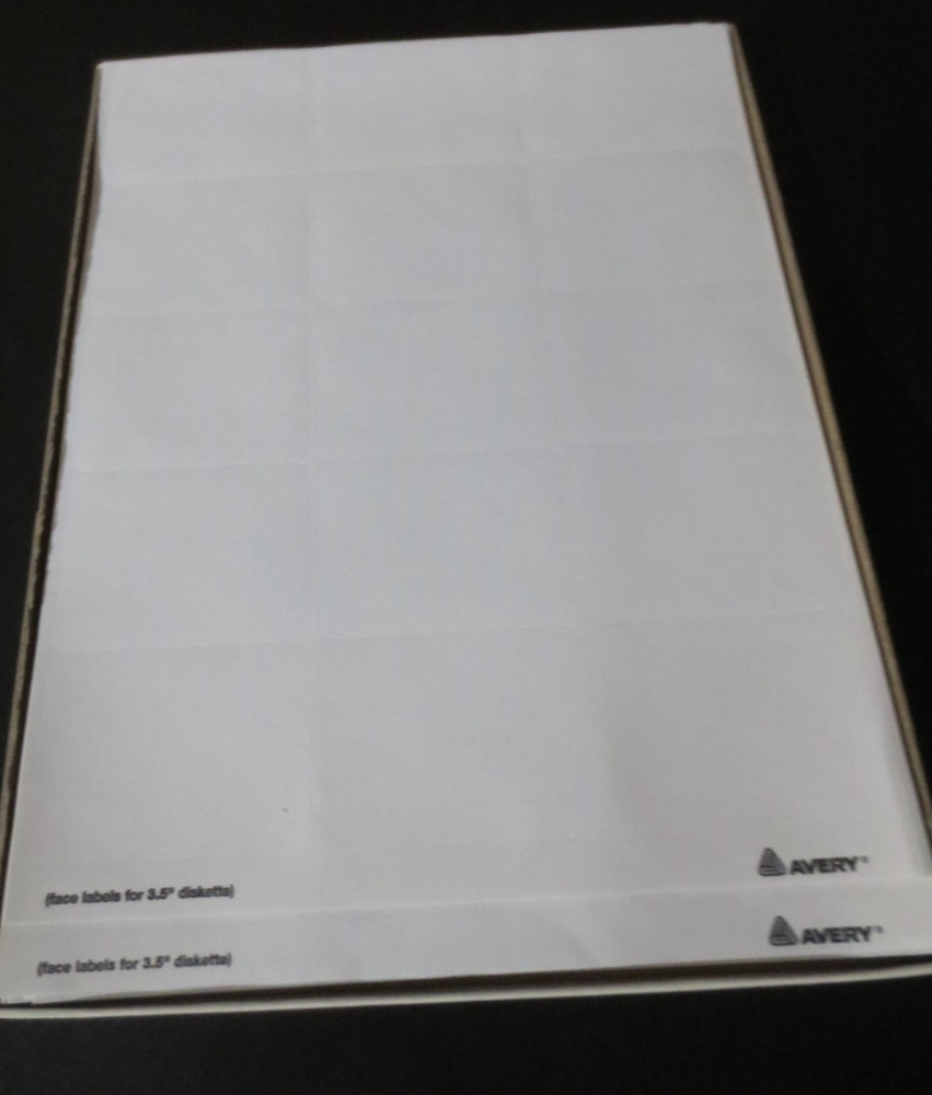 Avery Laser Diskette Labels Removable for 3.5 Diskettes