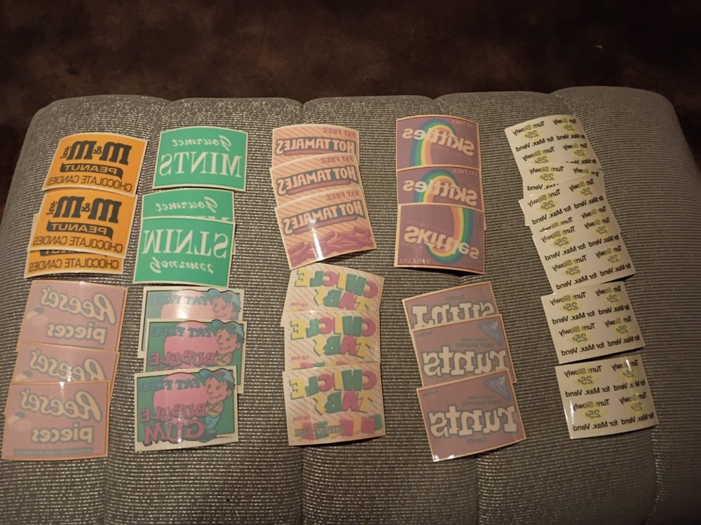 30 Reversed  Candy Labels