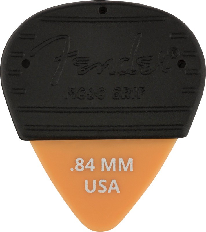Fender MOJO GRIP Guitar Picks, Dura-Tone Delrin .84, 3-Pack, BUTTERSCOTCH BLONDE