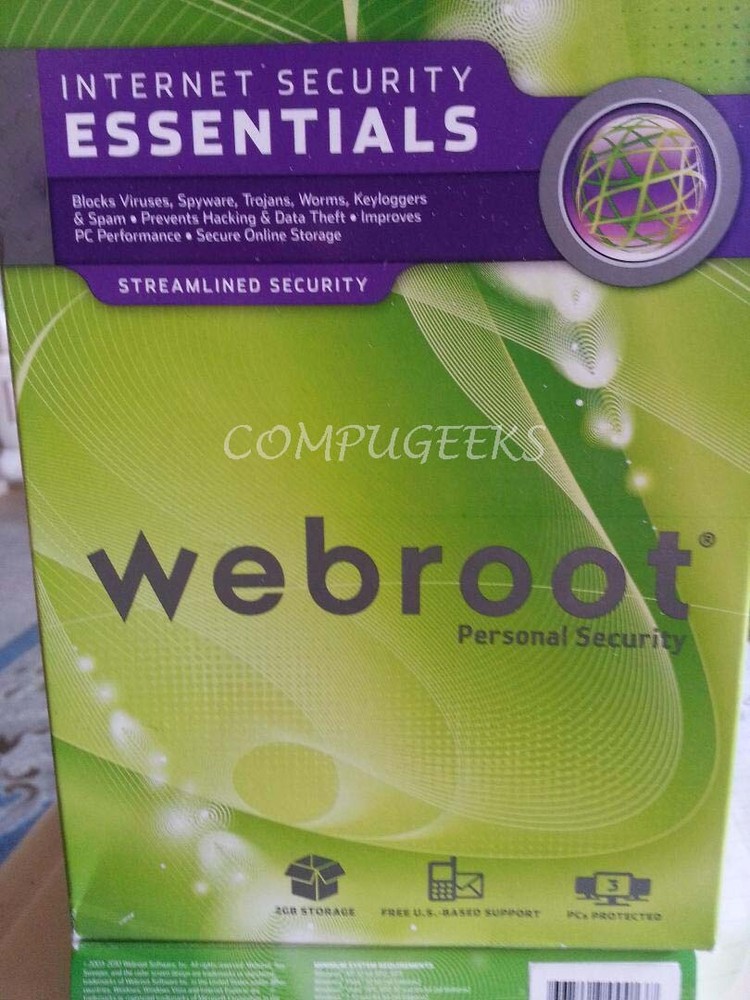 Webroot SecureAnywhere Security Essentials 2024 | 3YRS 5 PC/MAC (ONLINE KEY)
