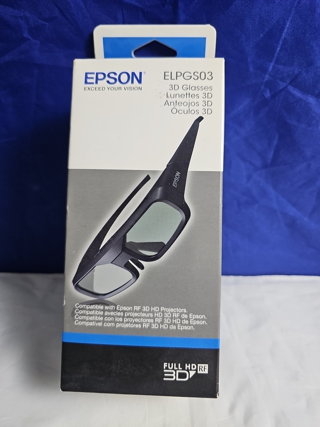 Epson ELPGS03 Active 3D Glasses In Box