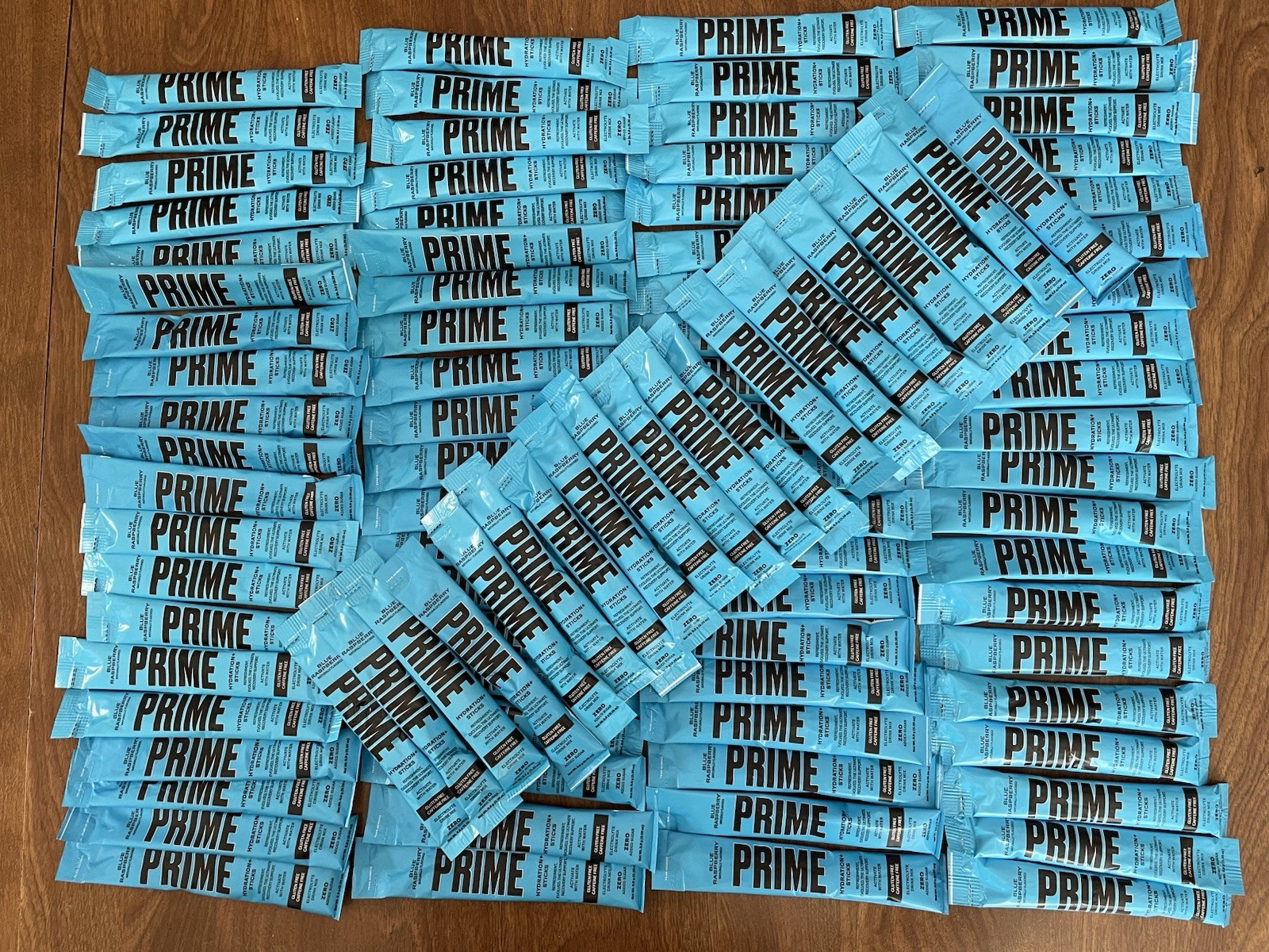 Prime Hydration Sticks Huge Lot Of 100  Blue Raspberry
