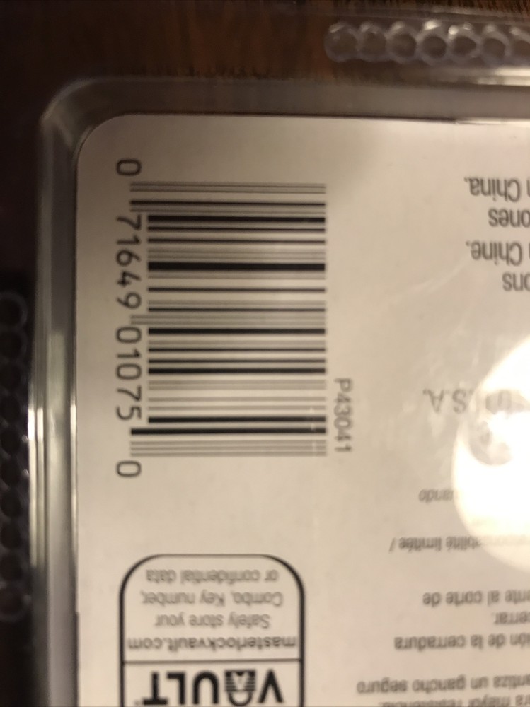 Master Lock Combination Padlock Light Blue P43041Anti-Shim