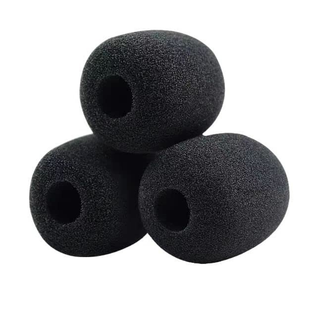 Headset Microphone Pop Filter Cover Replacement for SteelSeries 3 Pack, Black