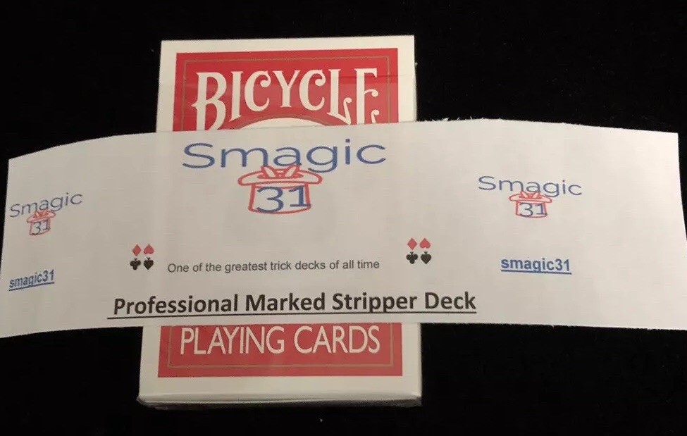 Professional MARKED Red Bicycle Stripper deck!