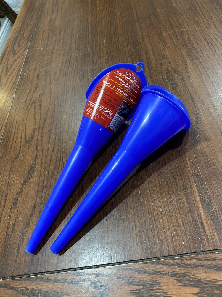 FloTool 11” Spill Saver Multi-Purpose Funnel, Blue #10701