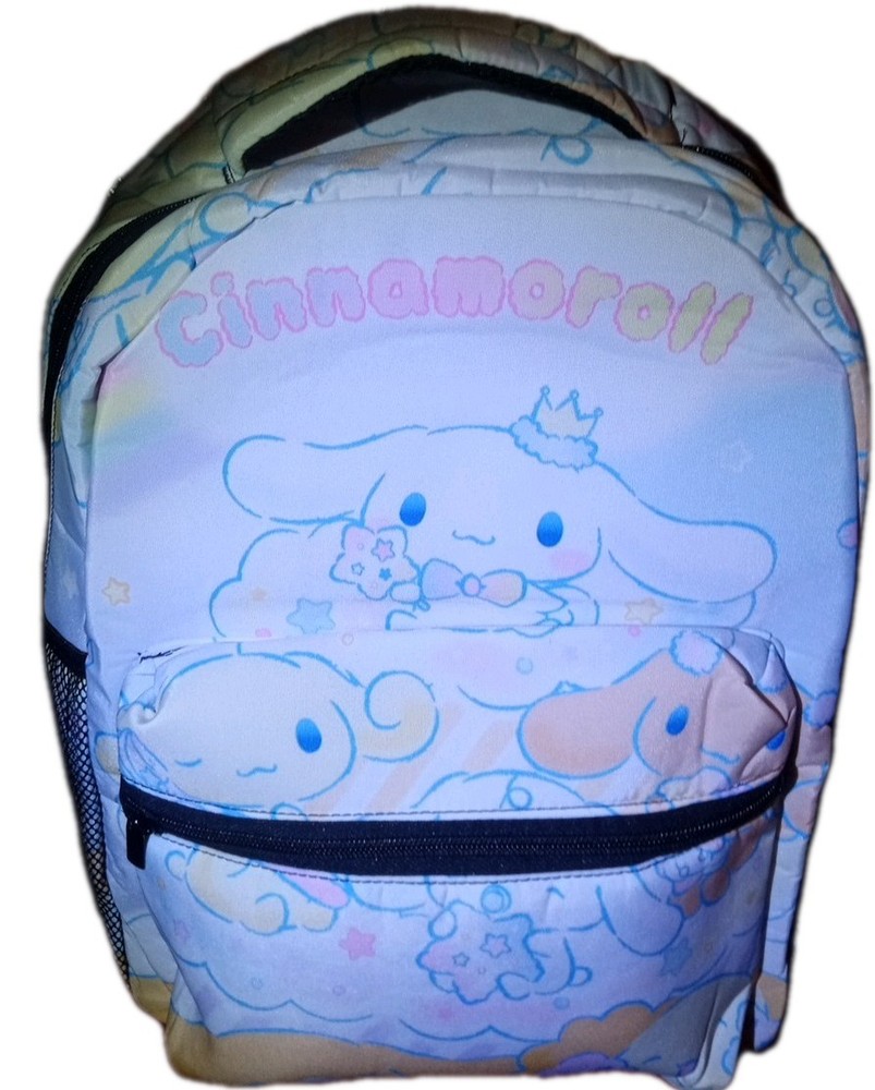 CINNAMAROLL BACKPACK 16"x11" Adjustable Strap Zippered Carry Handle